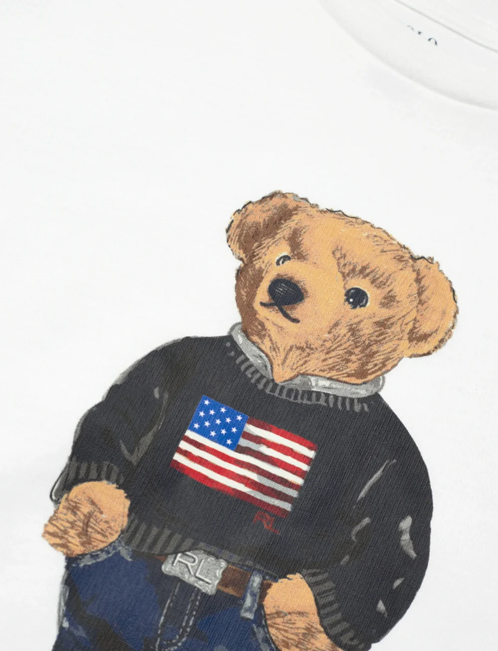 Ralph Lauren Kids - 26/1 JERSEY-KNT-T-SHIRT - kurzärmelige - white core bear - 2