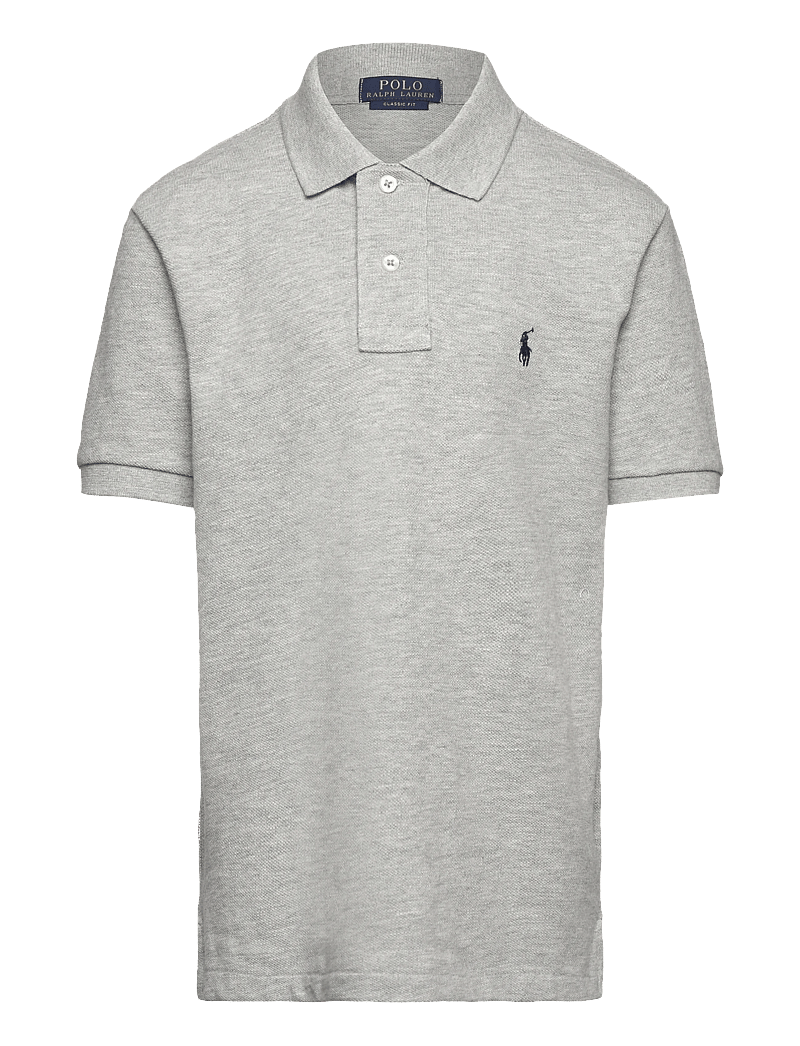Ralph Lauren Kids - BASIC MESH-POLO-TP-KNT - kortärmade pikéer - new grey heather - 0