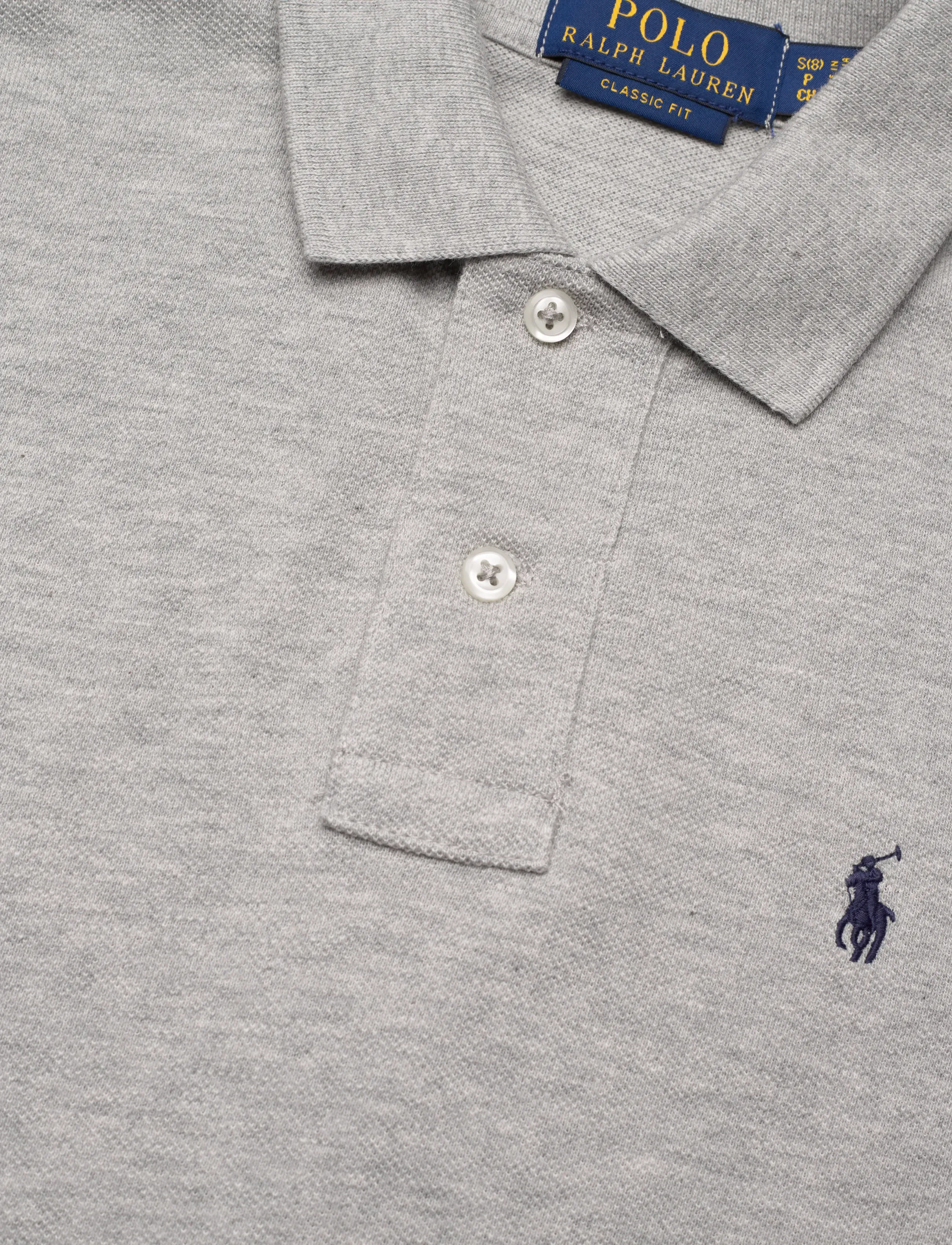 Ralph Lauren Kids - The Iconic Mesh Polo Shirt - kortärmade pikéer - new grey heather - 2