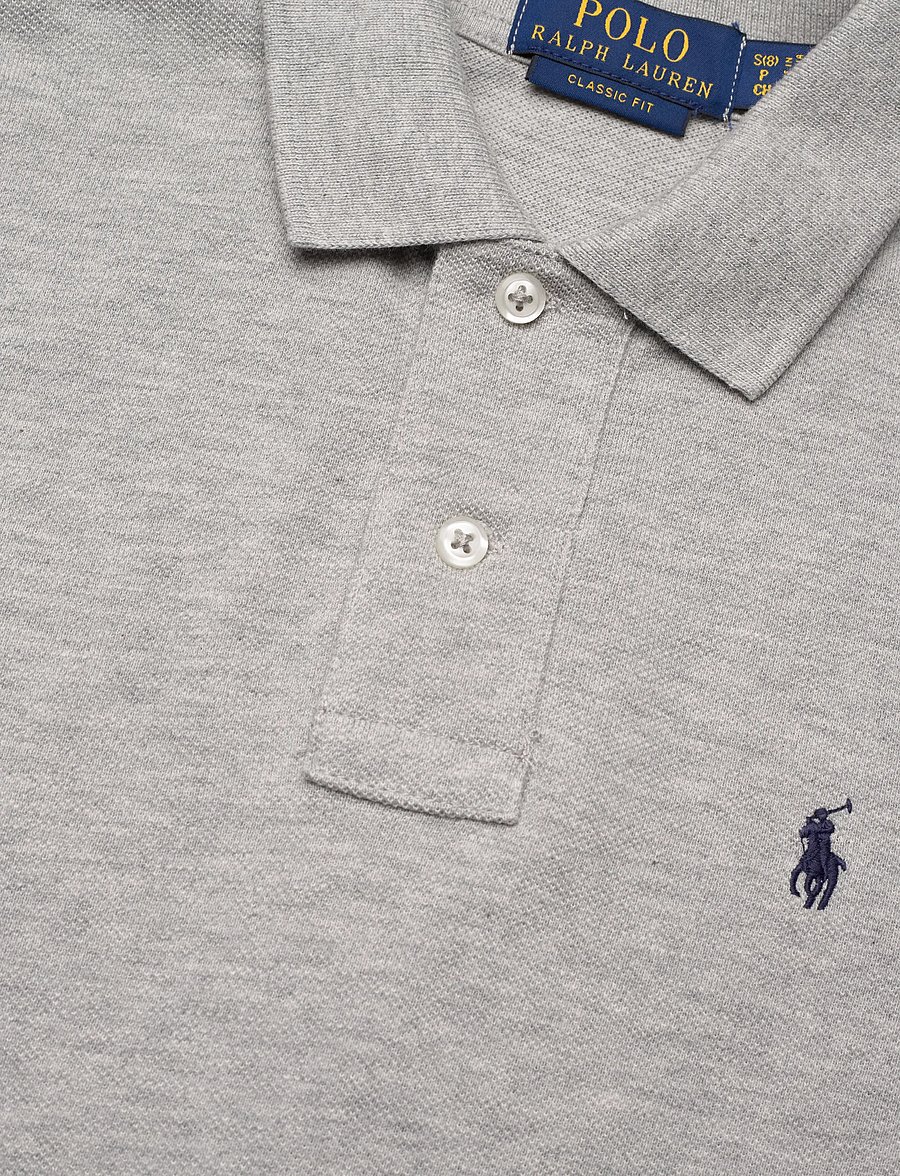Ralph Lauren Kids - The Iconic Mesh Polo Shirt - kortærmede poloer - new grey heather - 2