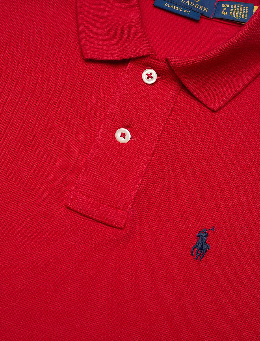 Ralph Lauren Kids - The Iconic Mesh Polo Shirt - kortærmede poloer - rl 2000 red - 2