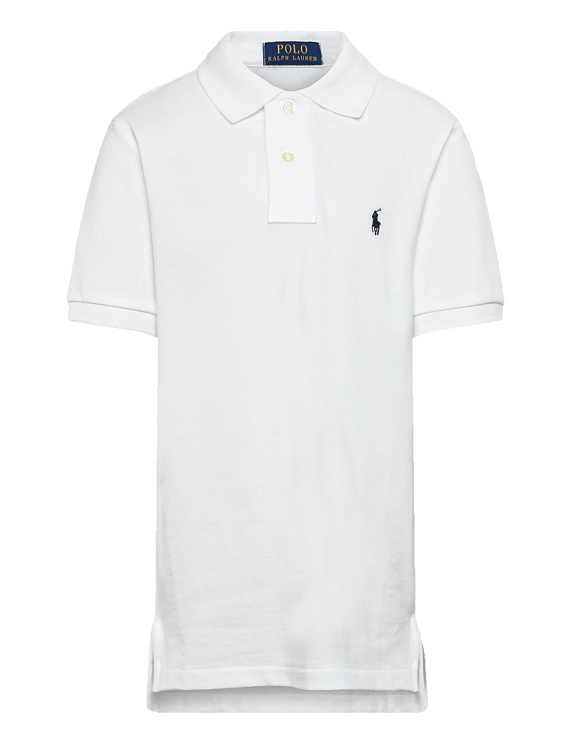 Ralph Lauren Kids - The Iconic Mesh Polo Shirt - kortærmede poloer - white - 0