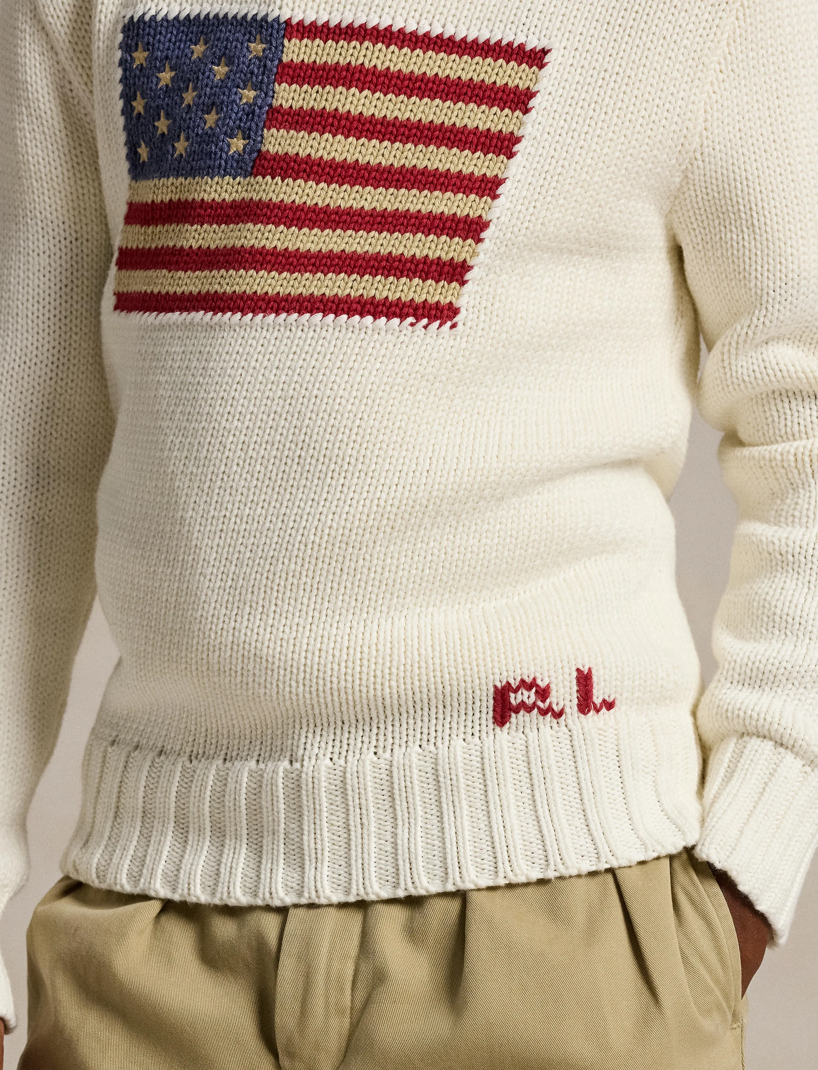 Ralph Lauren Kids - COMBED COTTON-FLAG CN SWTR-TP-SWT - pullover - nevis - 3