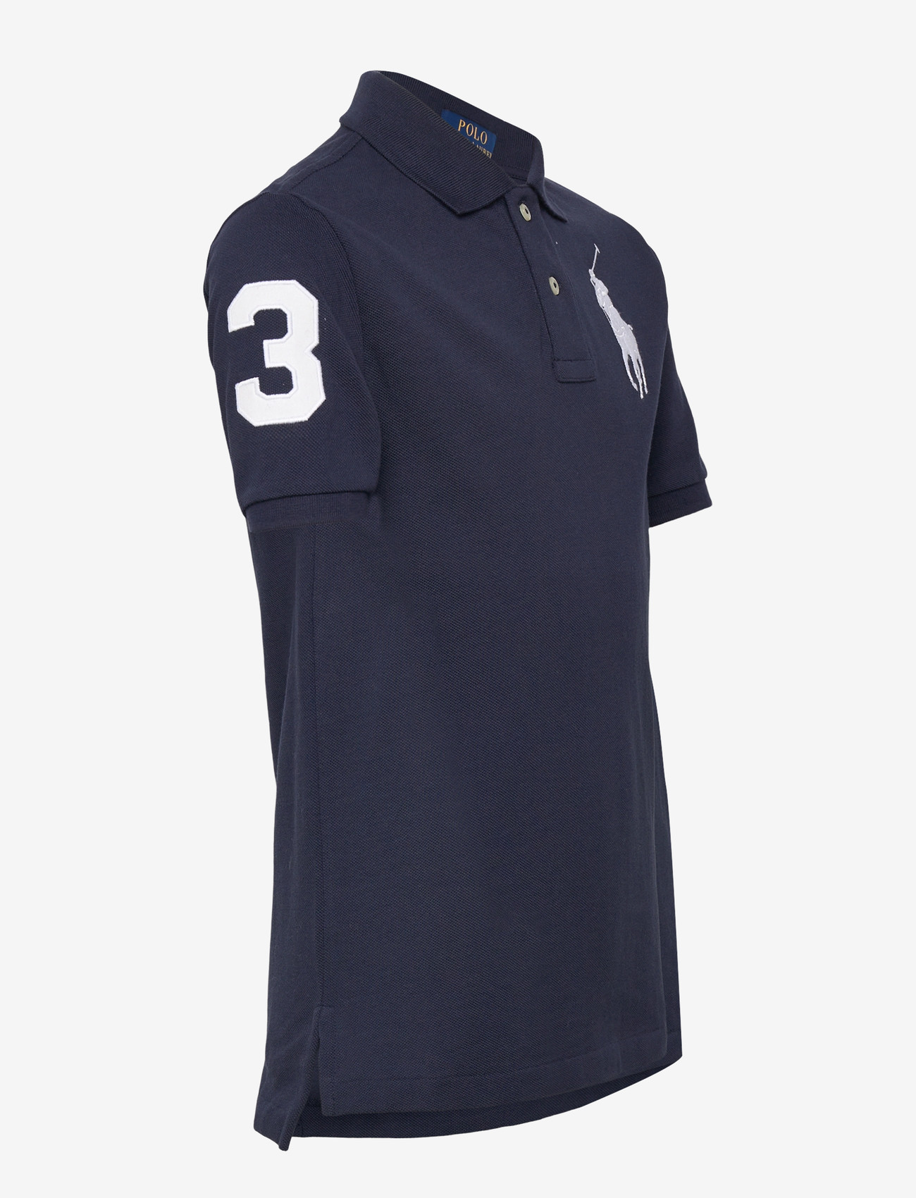 Ralph Lauren Kids - Big Pony Cotton Mesh Polo Shirt - langärmlige hemden - refined navy - 2