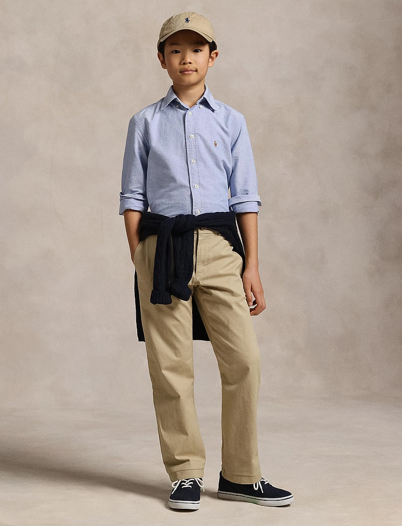 Ralph Lauren Kids - OXFORD-LS BD-TP-SHT - langærmede skjorter - blue - 4