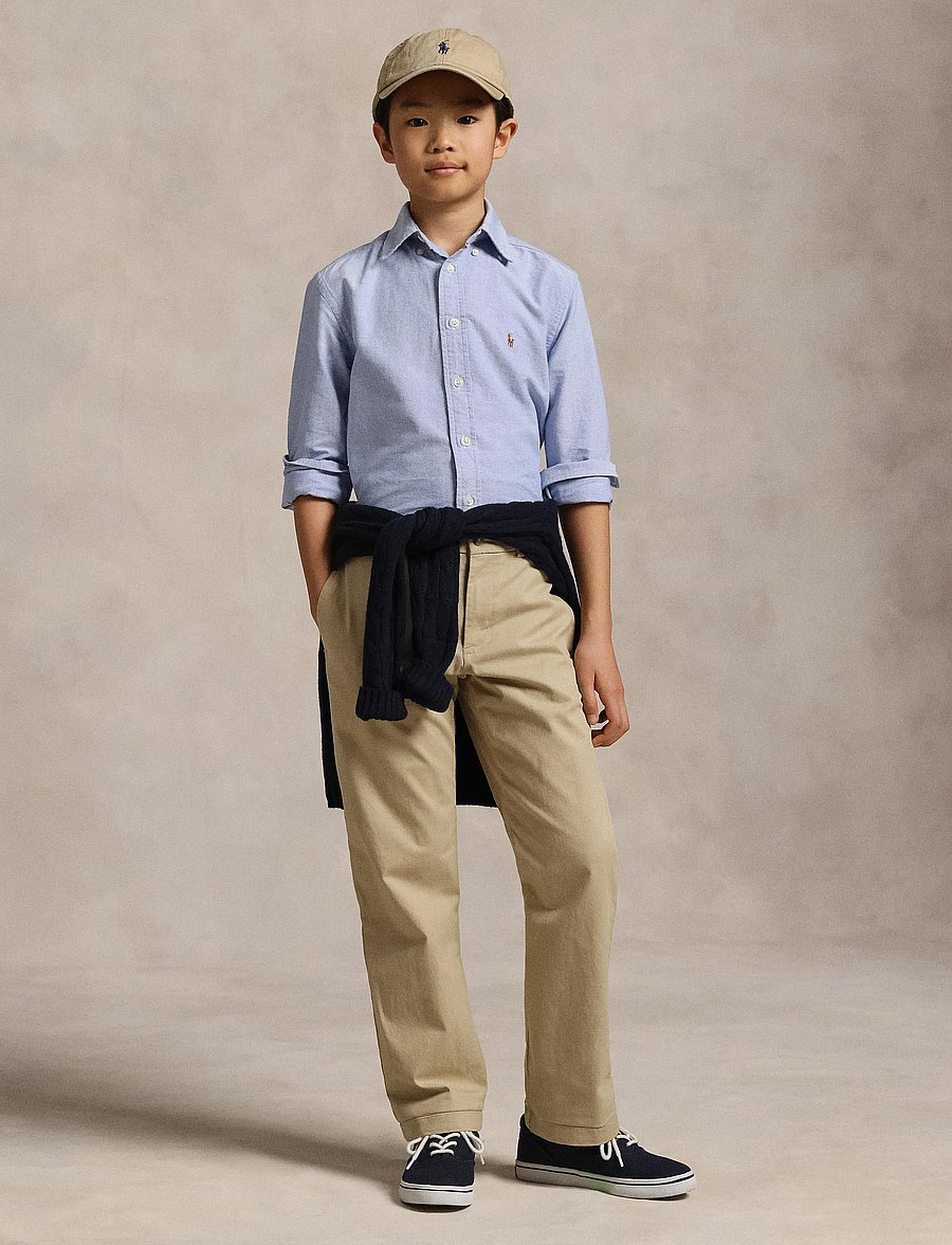 Ralph Lauren Kids - The Iconic Oxford Shirt - langærmede skjorter - blue - 4