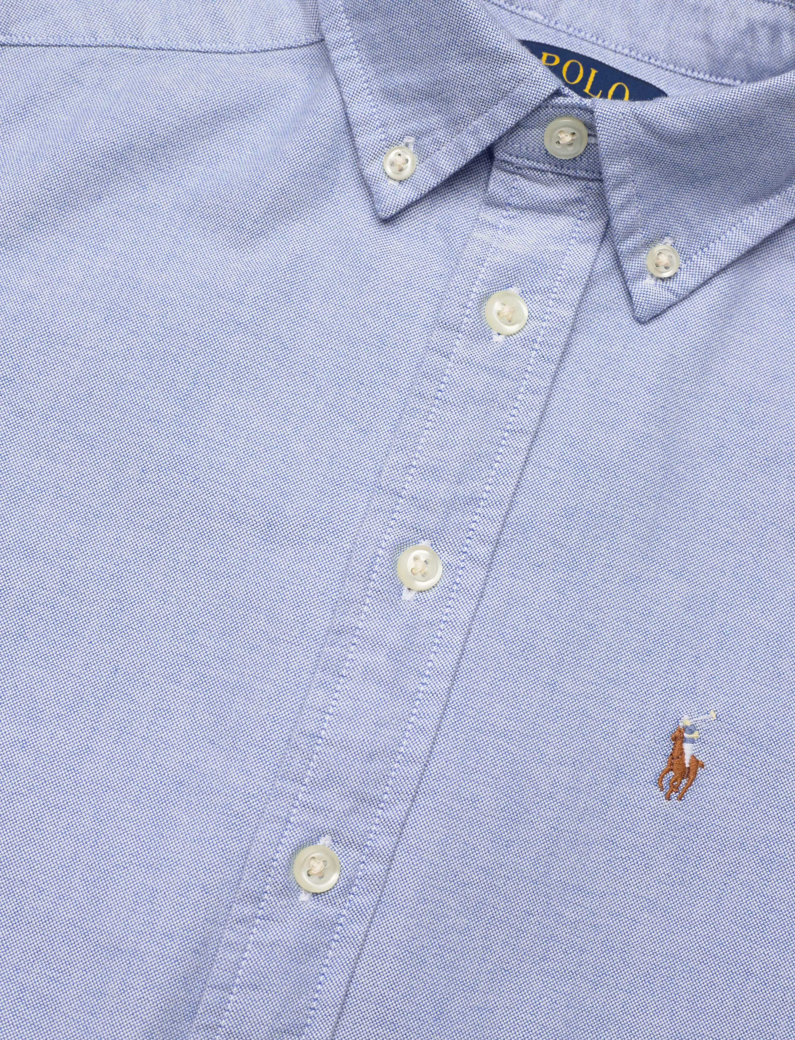 Ralph Lauren Kids - The Iconic Oxford Shirt - langærmede skjorter - blue - 5