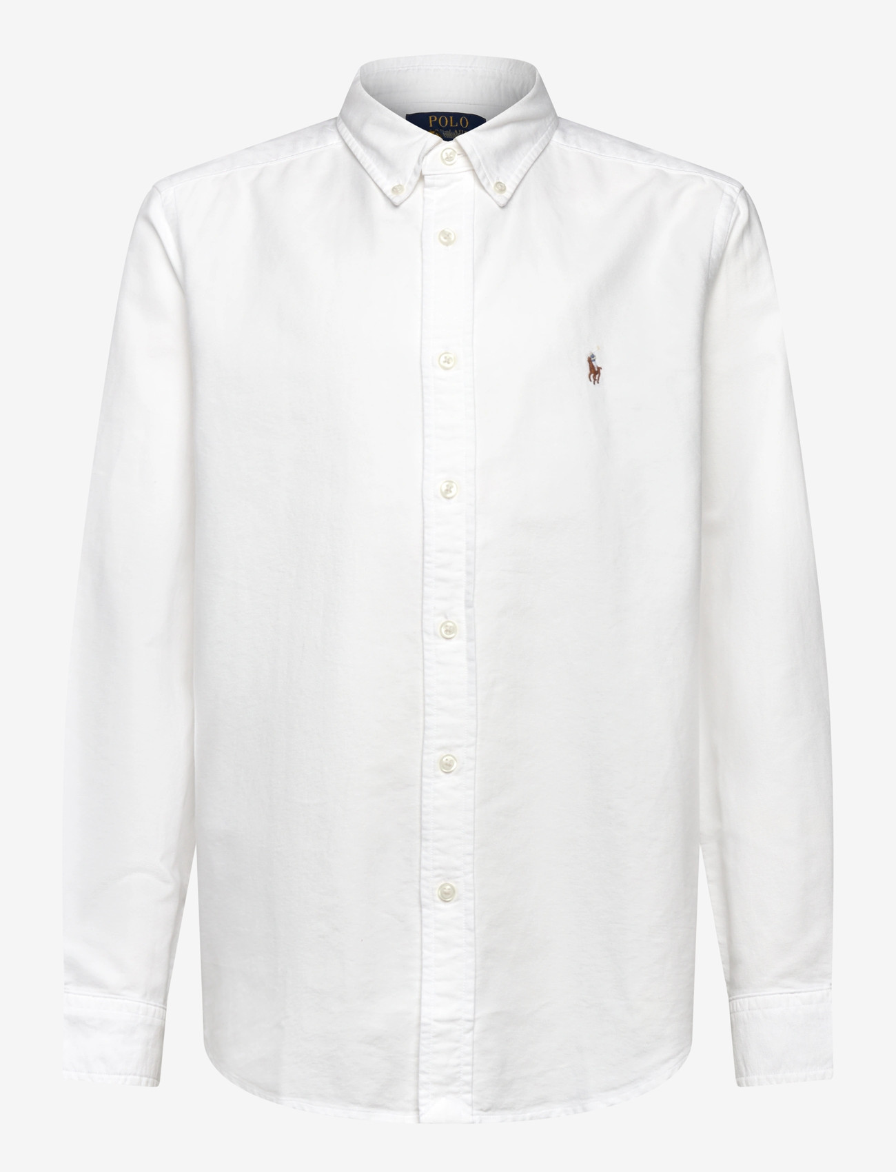 Ralph Lauren Kids - OXFORD-LS BD-TP-SHT - langærmede skjorter - white - 0