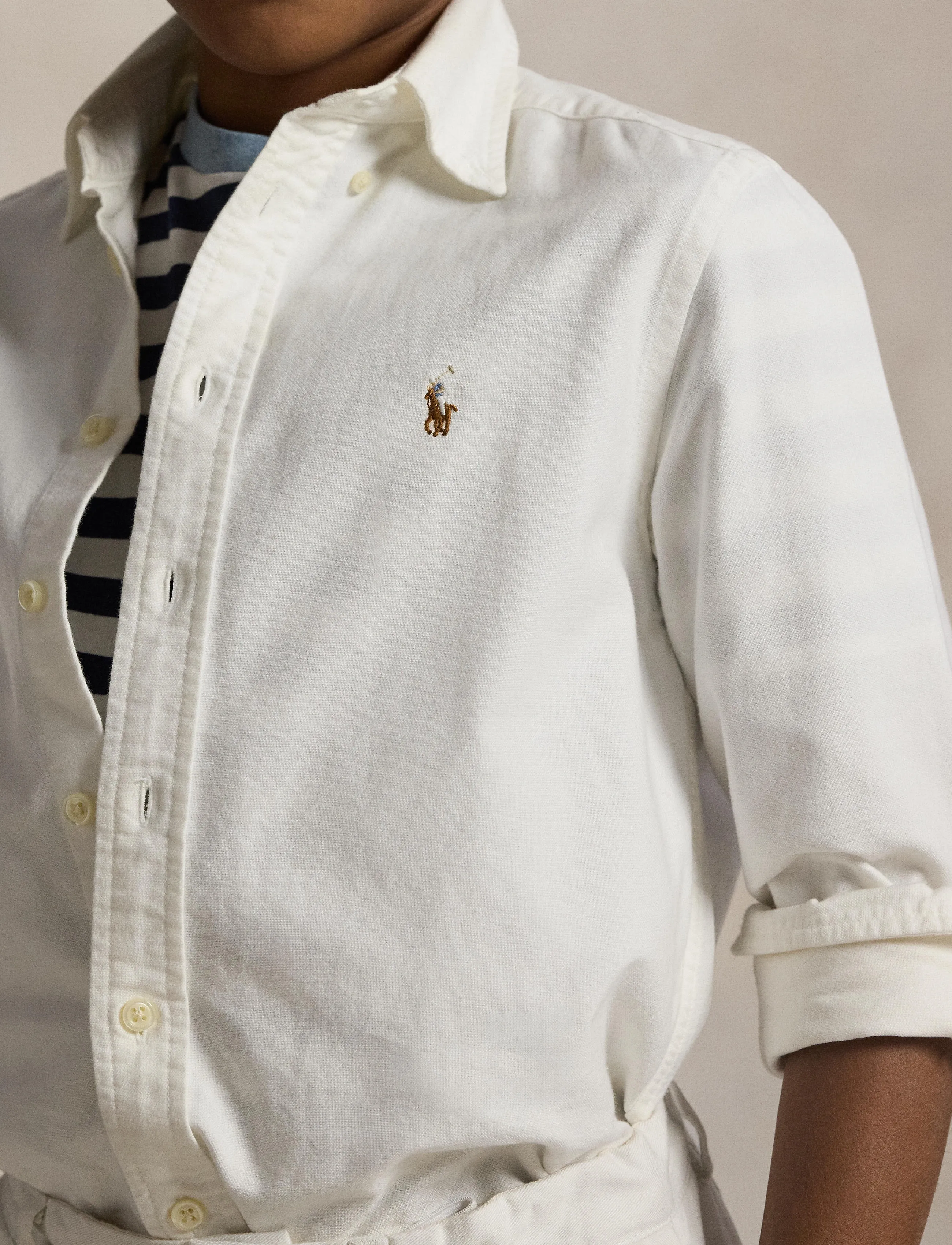Ralph Lauren Kids - The Iconic Oxford Shirt - langærmede skjorter - white - 2