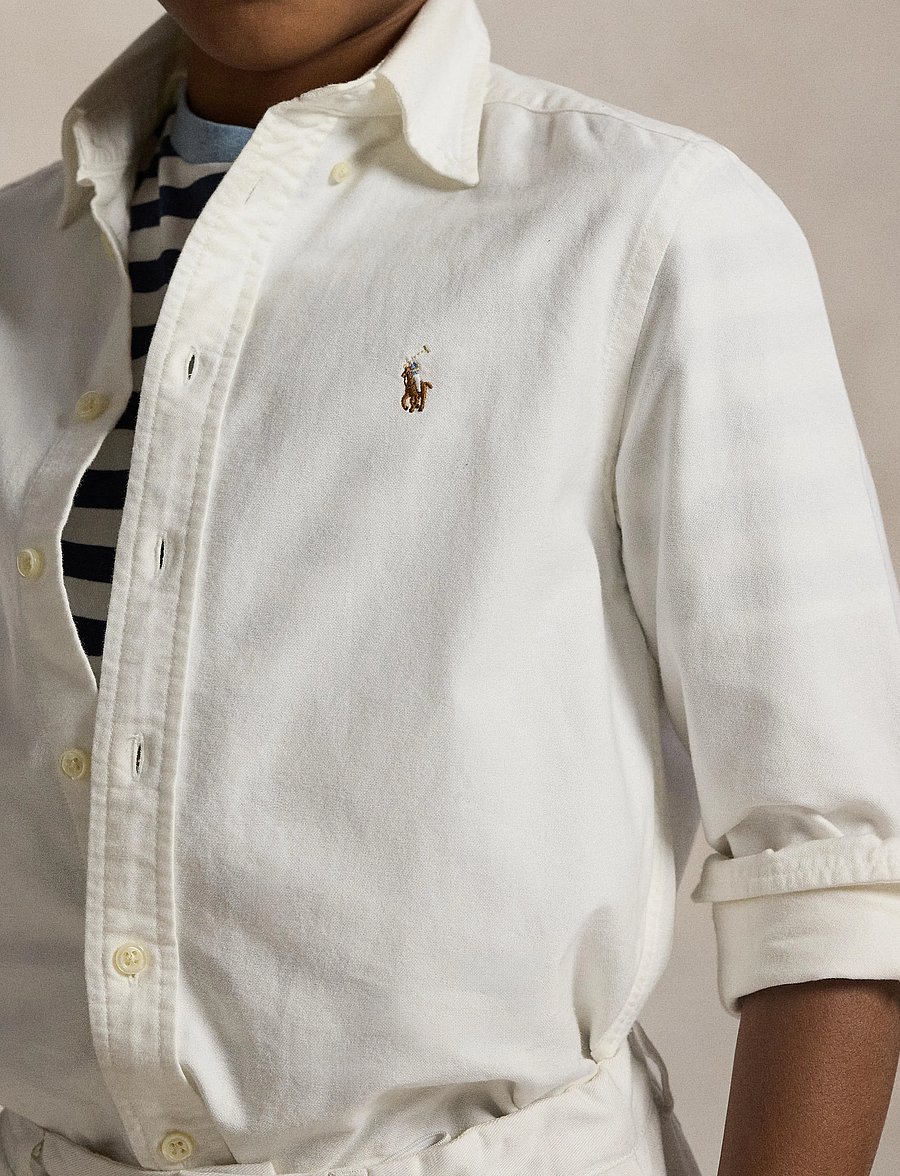 Ralph Lauren Kids - The Iconic Oxford Shirt - langærmede skjorter - white - 2