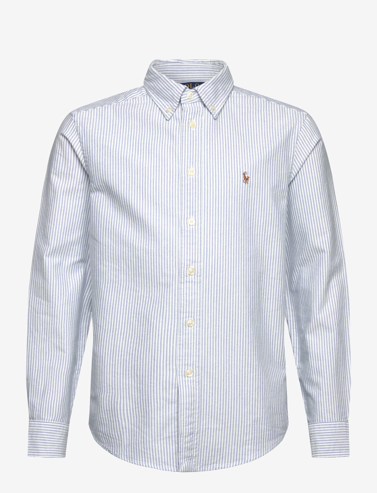 Ralph Lauren Kids - STRIPE OXFORD-LS BD-TP-SHT - langärmlige hemden - lt blue stripe - 0