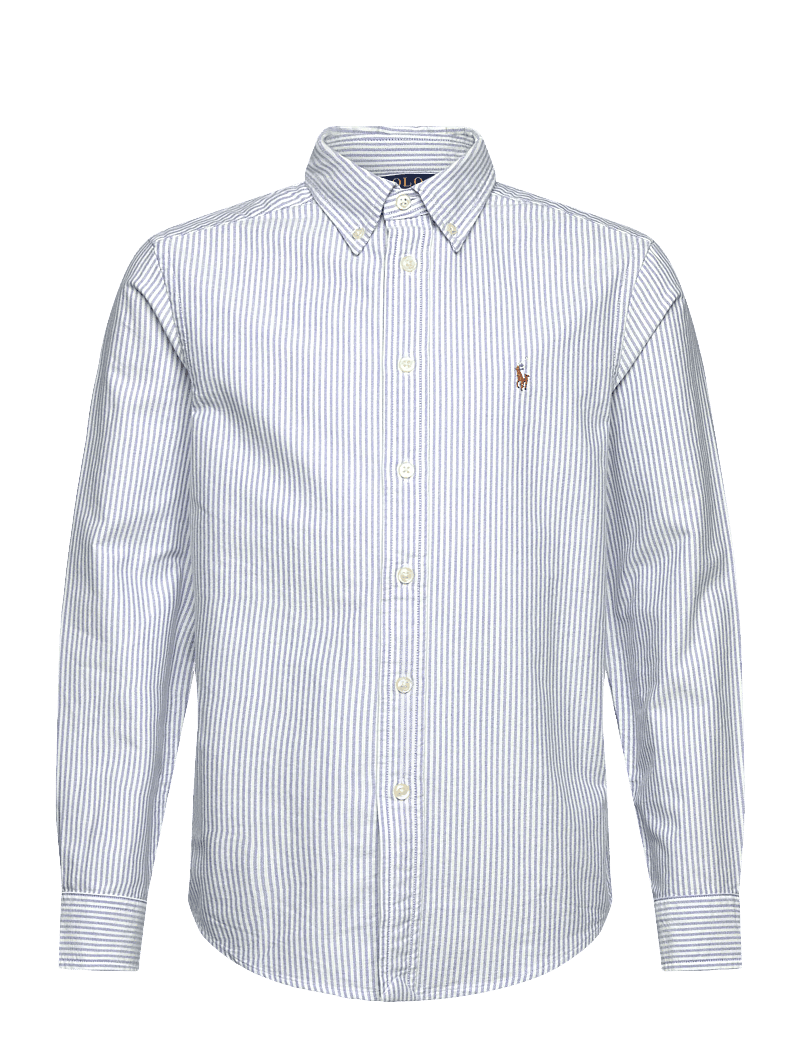 Ralph Lauren Kids - STRIPE OXFORD-LS BD-TP-SHT - langärmlige hemden - lt blue stripe - 0