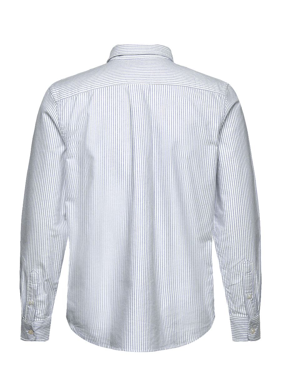 Ralph Lauren Kids - Striped Cotton Oxford Shirt - langärmlige hemden - lt blue stripe - 1