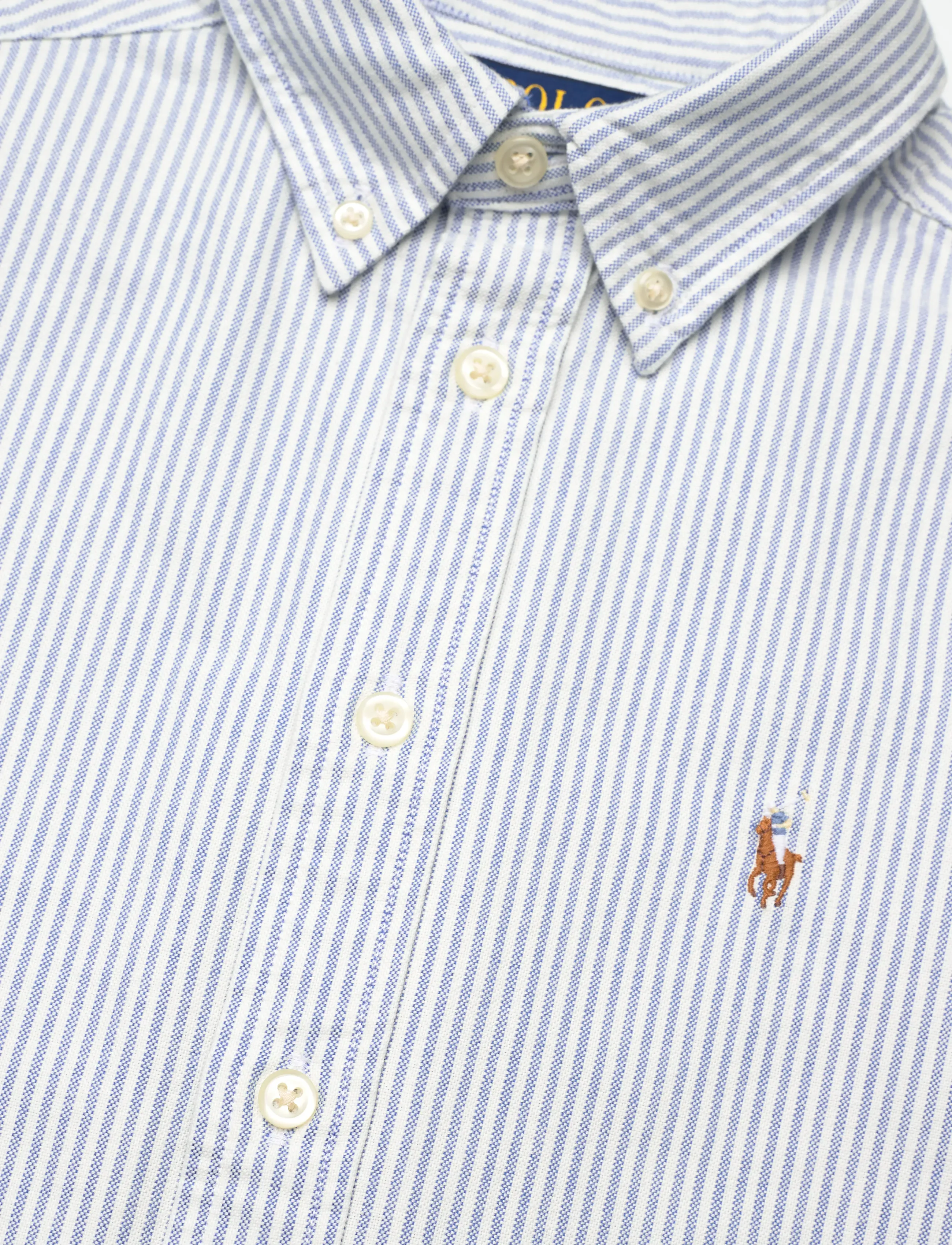 Ralph Lauren Kids - Striped Cotton Oxford Shirt - long-sleeved shirts - lt blue stripe - 2