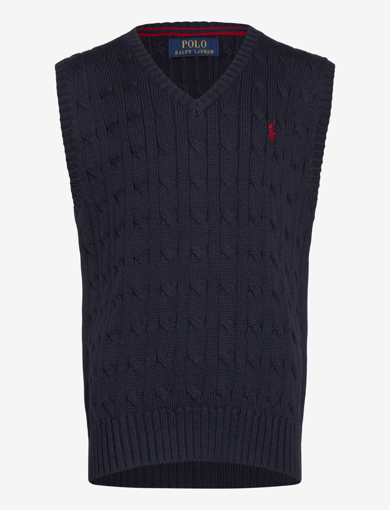 Ralph Lauren Kids - Cable-Knit Cotton Sweater Vest - westen - rl navy/c3807 - 0