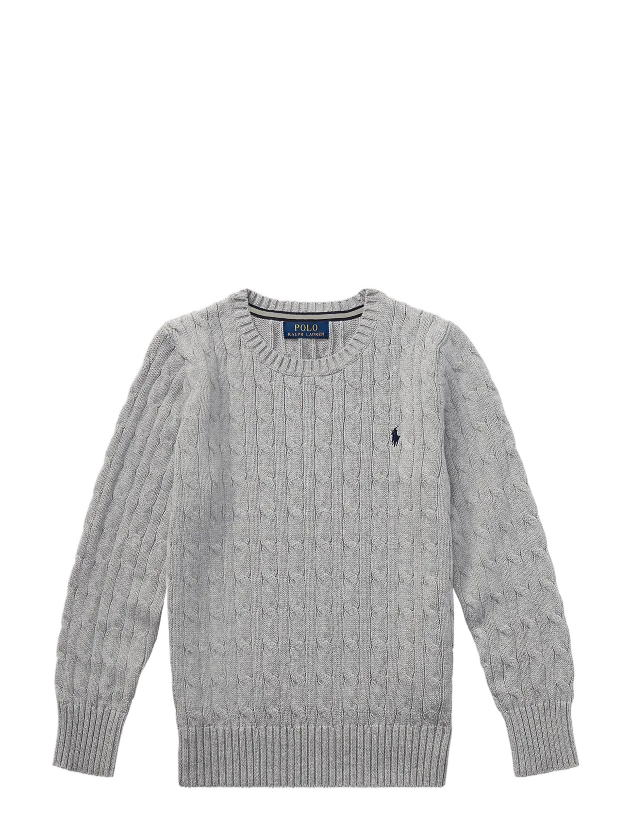 Ralph Lauren Kids - Cable-Knit Cotton Sweater - pullover - andover heather/c - 1