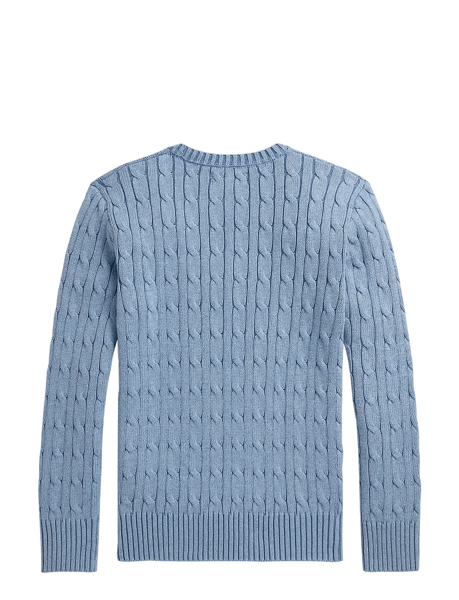 Ralph Lauren Kids - Cable-Knit Cotton Sweater - pullover - blue heather/c711 - 1