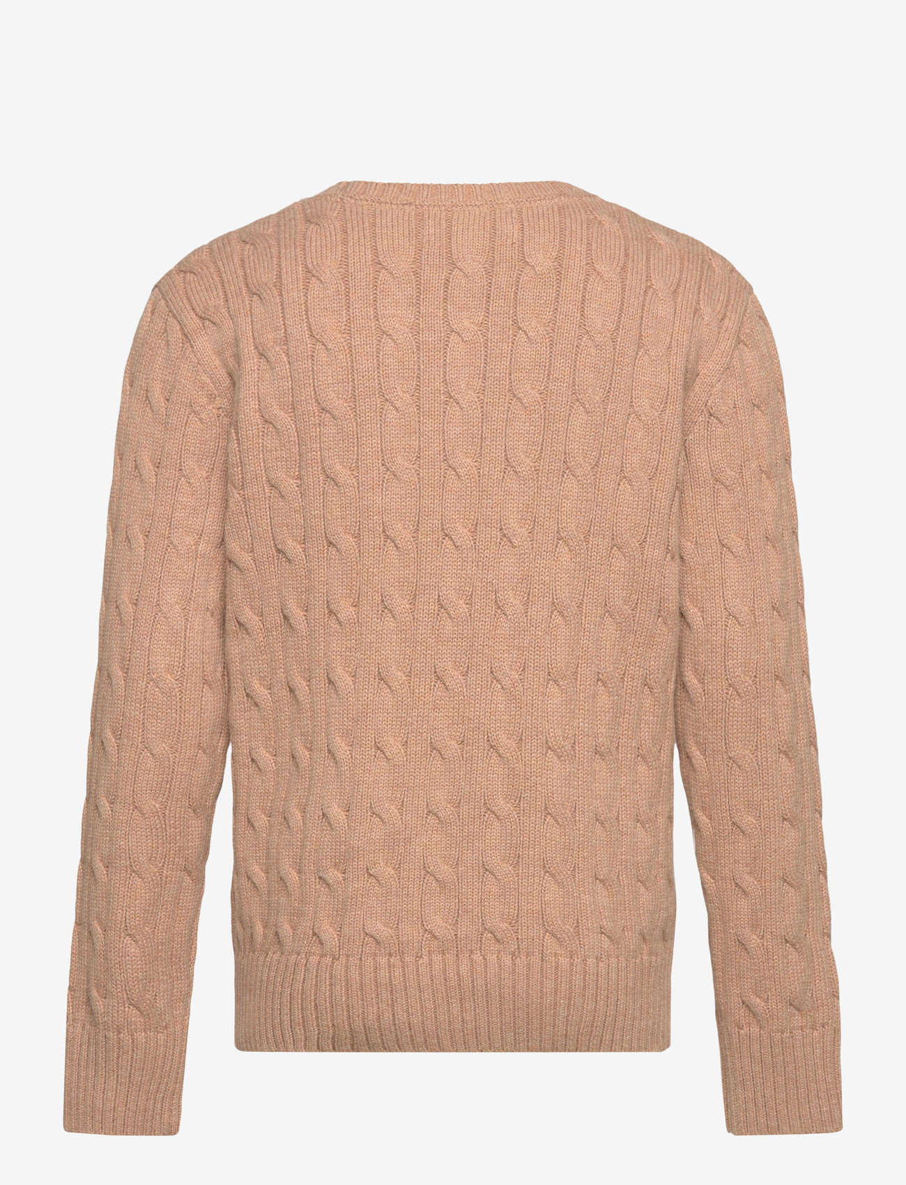 Ralph Lauren Kids - Cable-Knit Cotton Sweater - pullover - camel heather - 1
