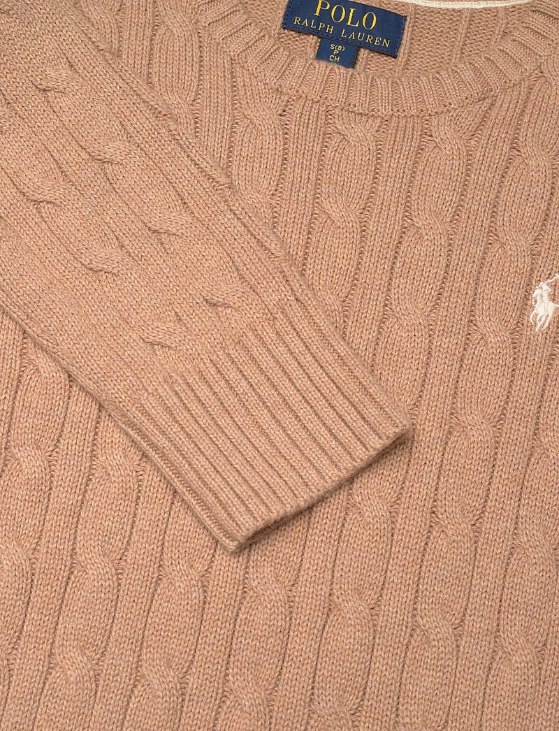 Ralph Lauren Kids - Cable-Knit Cotton Sweater - pullover - camel heather - 2