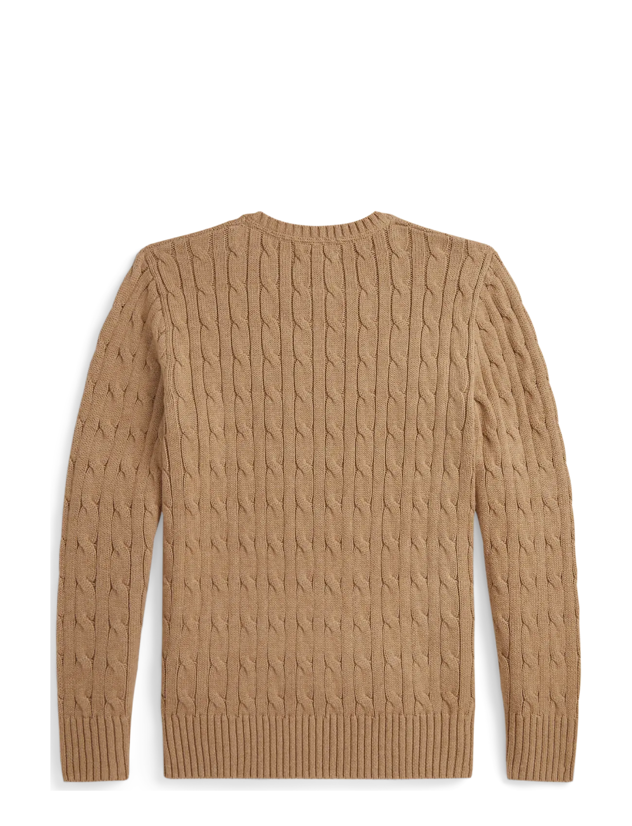 Ralph Lauren Kids - Cable-Knit Cotton Sweater - jumpers - camel hthr/c8520 - 1