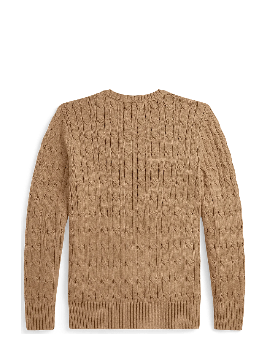 Ralph Lauren Kids - Cable-Knit Cotton Sweater - pullover - camel hthr/c8520 - 1