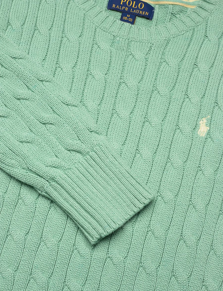 Ralph Lauren Kids - Cable-Knit Cotton Sweater - pullover - celadon/c1168 - 5
