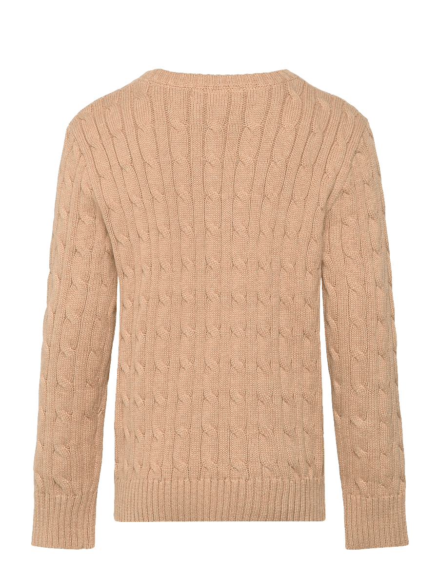 Ralph Lauren Kids - Cable-Knit Cotton Sweater - pullover - classic camel hea - 1