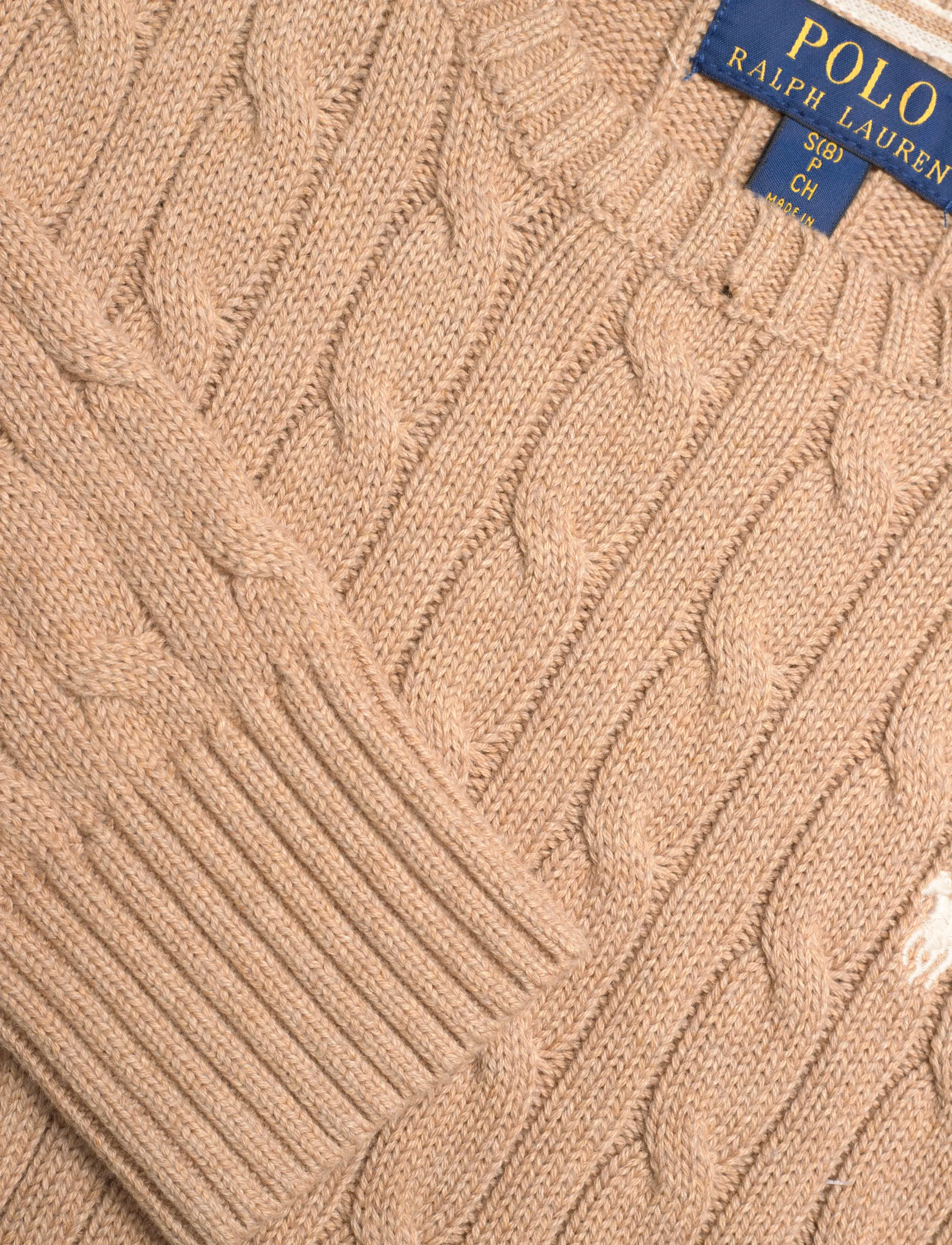 Ralph Lauren Kids - Cable-Knit Cotton Sweater - trøjer - classic camel hea - 2