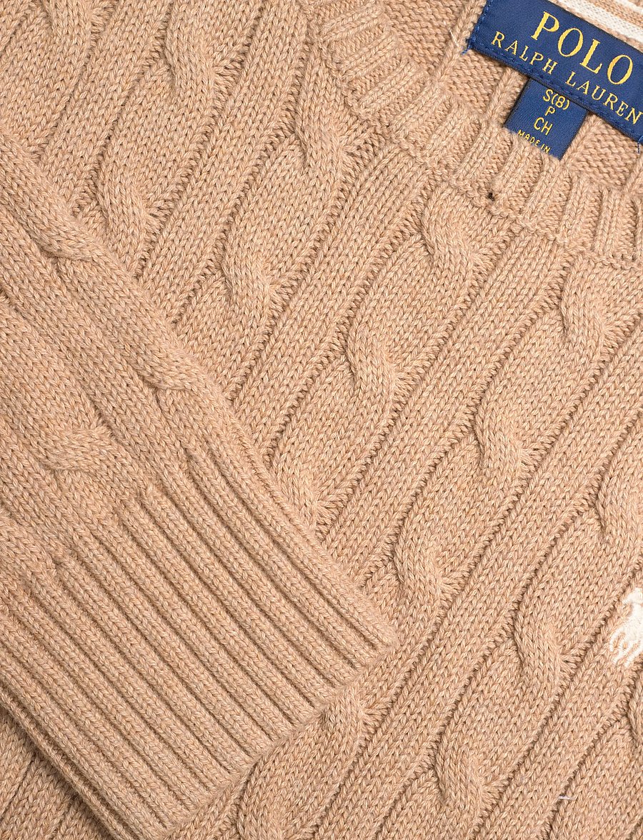 Ralph Lauren Kids - Cable-Knit Cotton Sweater - pullover - classic camel hea - 2