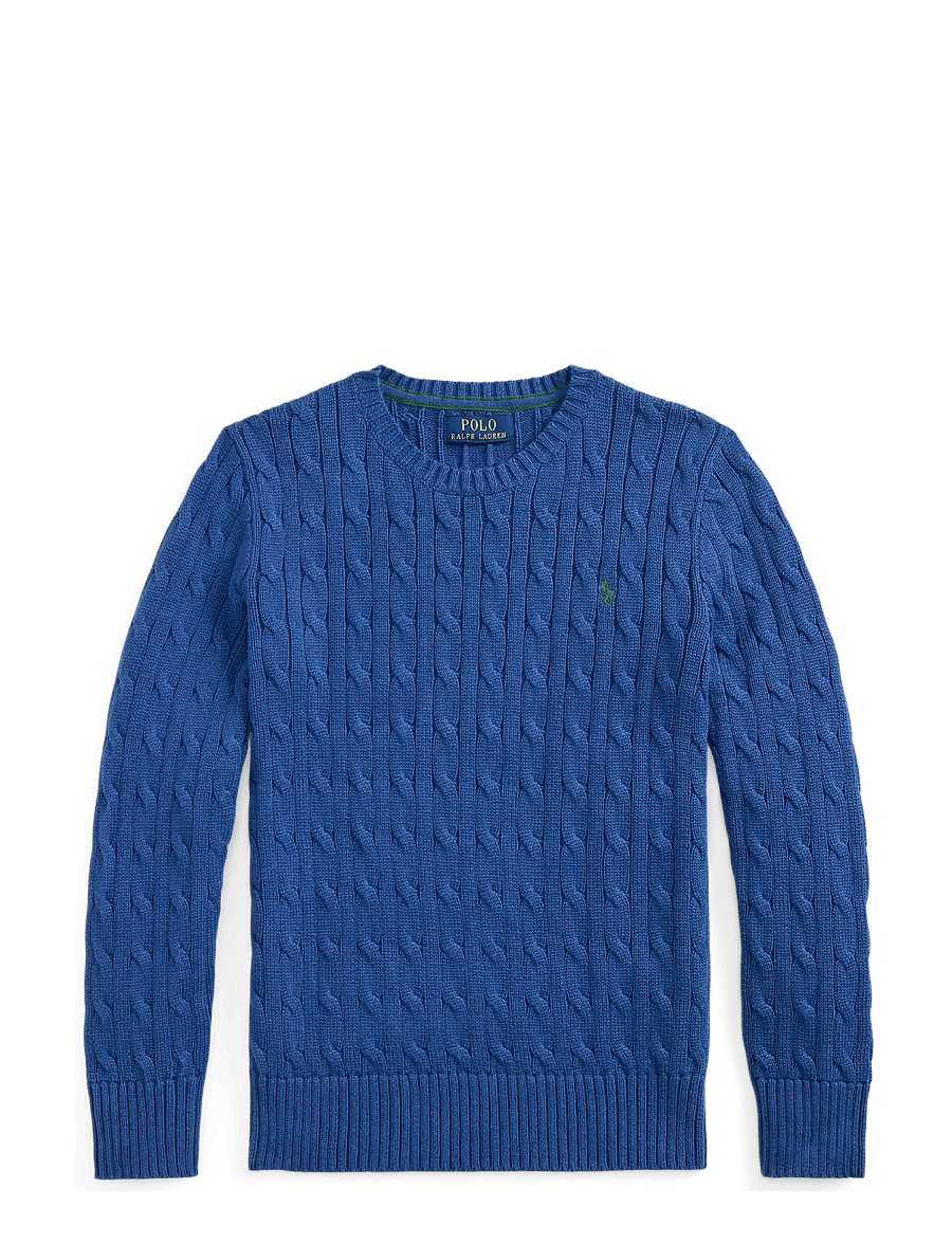 Ralph Lauren Kids - Cable-Knit Cotton Sweater - pullover - dusty azure/c5964 - 1