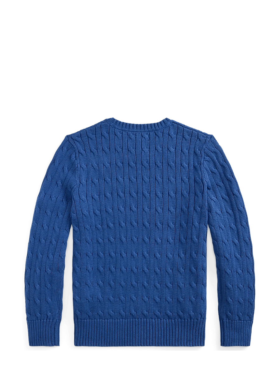 Ralph Lauren Kids - Cable-Knit Cotton Sweater - pullover - dusty azure/c5964 - 2