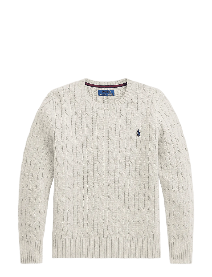 Ralph Lauren Kids - Cable-Knit Cotton Sweater - pullover - nevis - 1