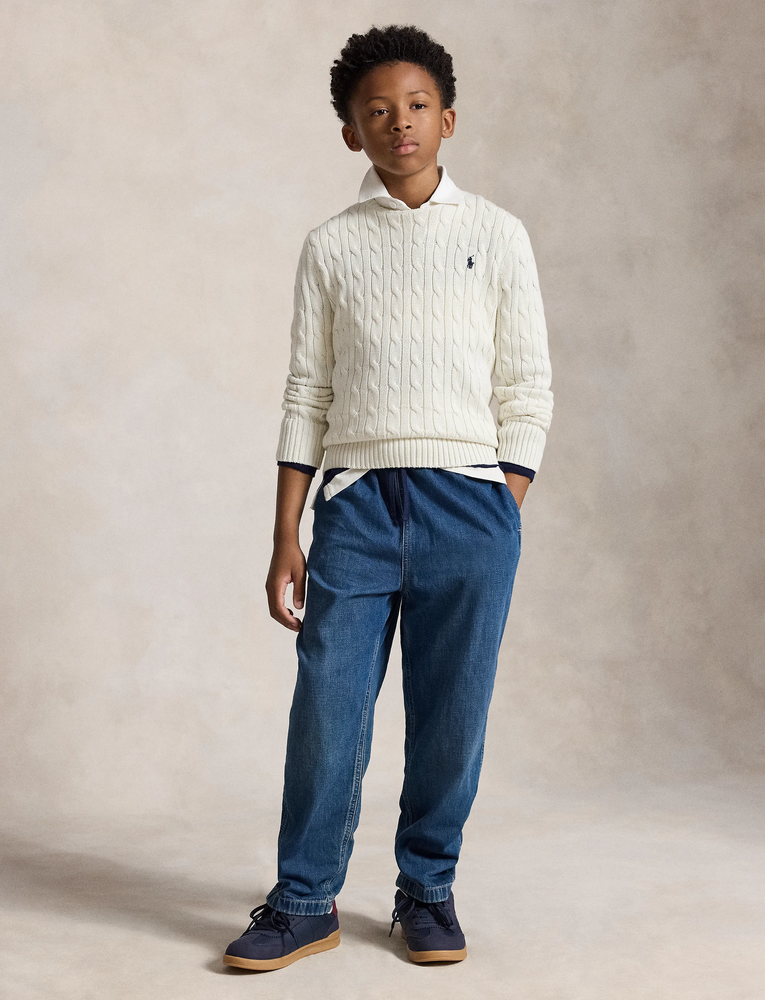 Ralph Lauren Kids - Cable-Knit Cotton Sweater - jumpers - nevis - 4