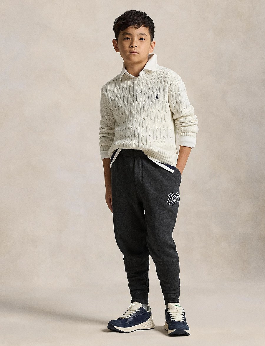 Ralph Lauren Kids - Cable-Knit Cotton Sweater - pullover - nevis - 0