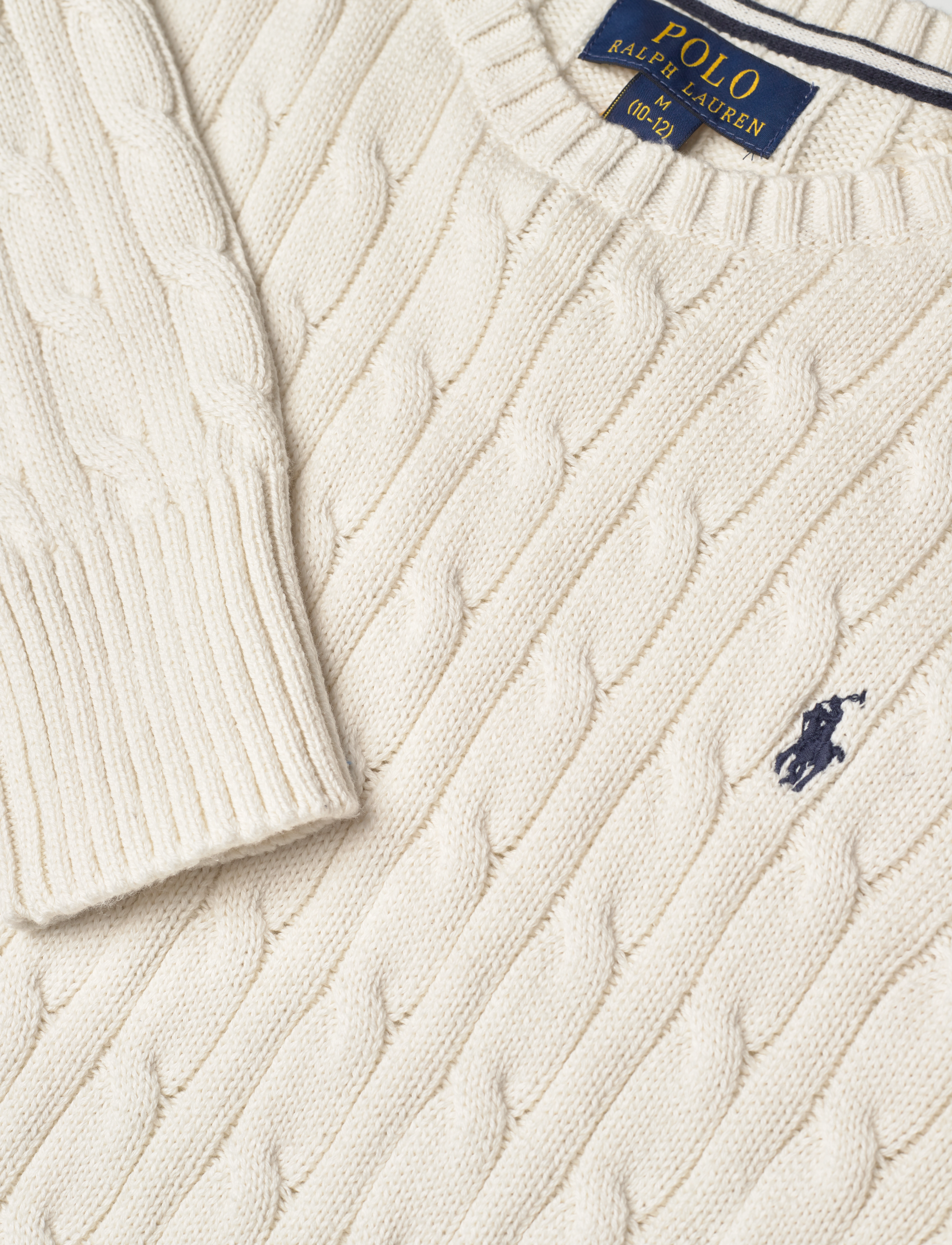 Ralph Lauren Kids - Cable-Knit Cotton Sweater - jumpers - nevis - 5