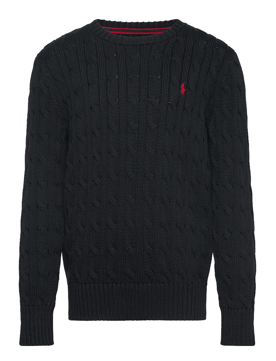 Ralph Lauren Kids - Cable-Knit Cotton Sweater - džemprid - polo black/c3807 - 0