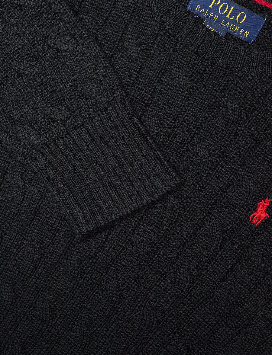 Ralph Lauren Kids - Cable-Knit Cotton Sweater - džemprid - polo black/c3807 - 2