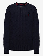 Cable-Knit Cotton Sweater - RL NAVY