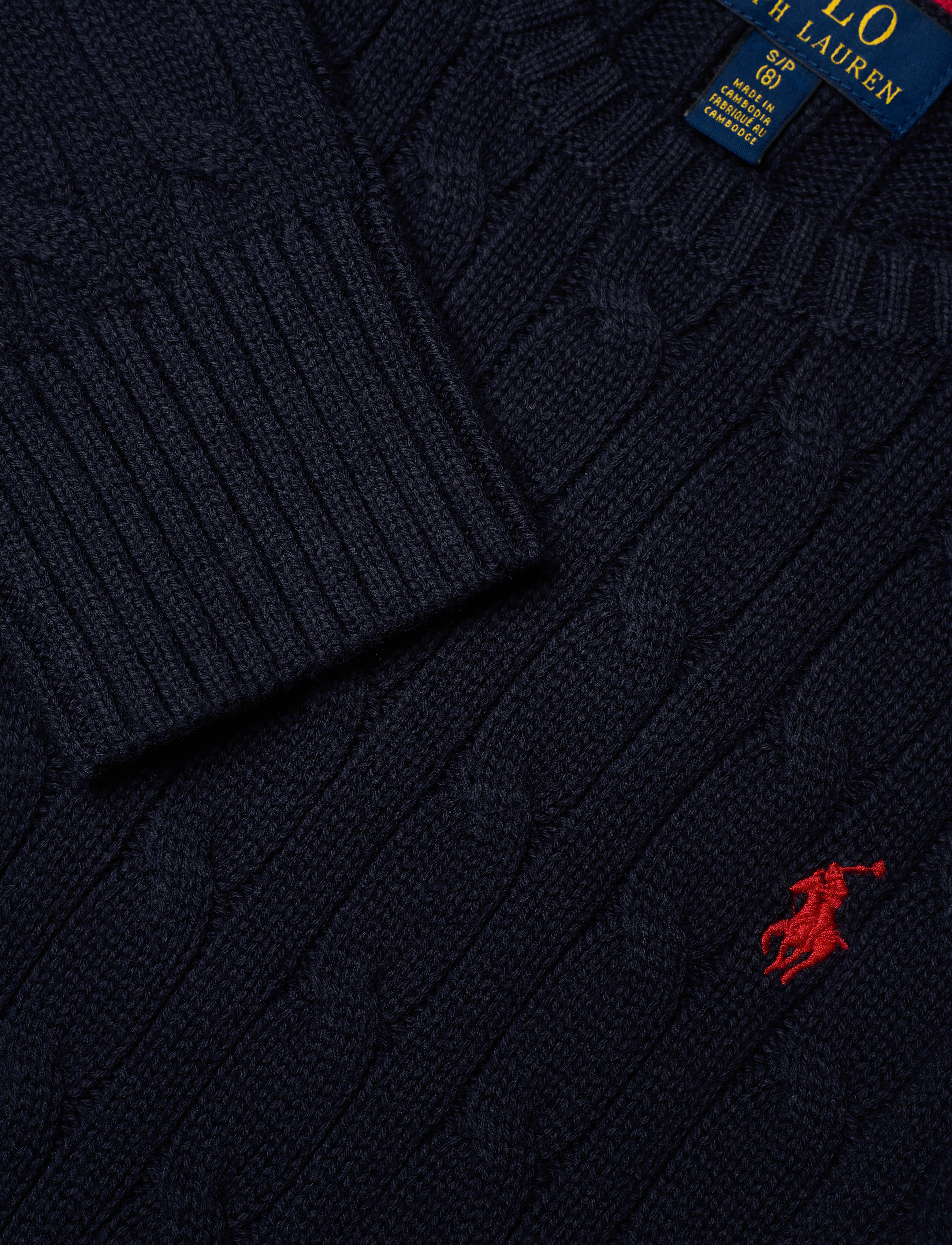 Ralph Lauren Kids - Cable-Knit Cotton Sweater - rl navy - 3