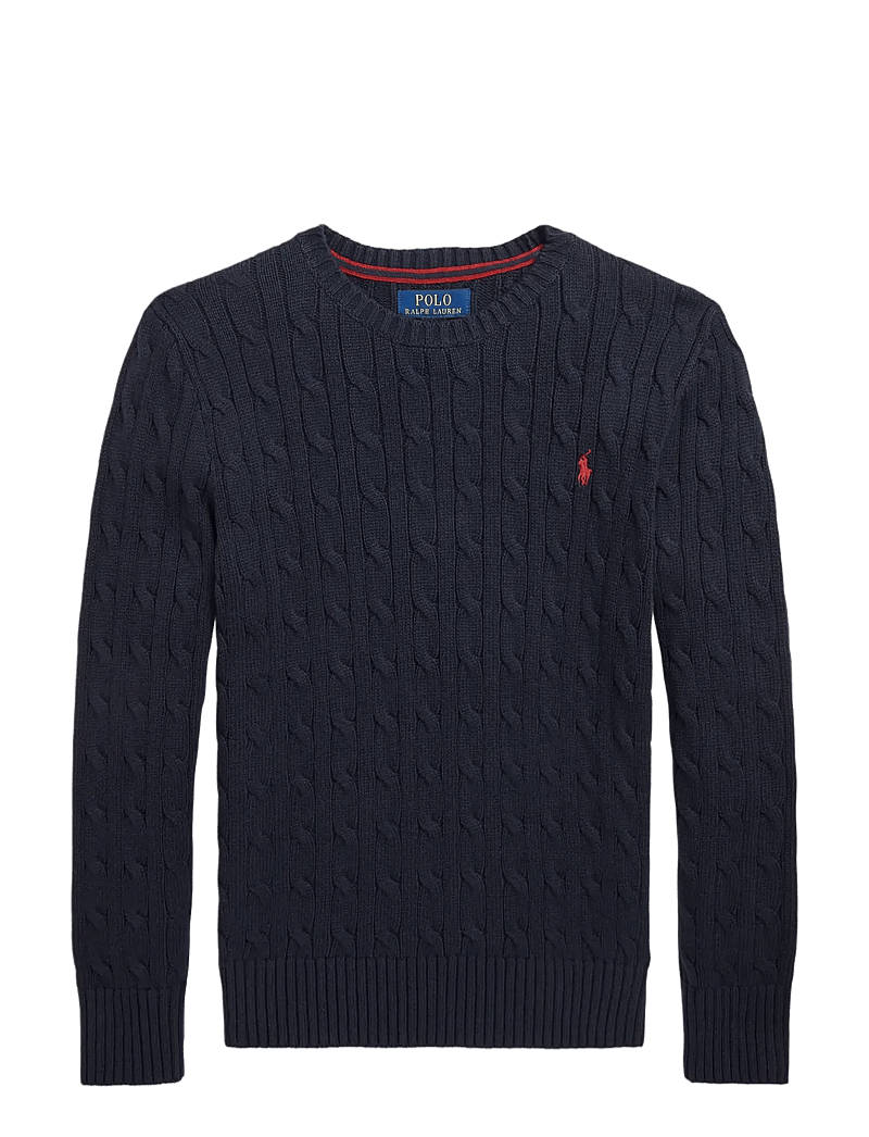 Ralph Lauren Kids - COMBED COTTON-LS CABLE CN-TP-SWT - trøjer - rl navy/c3807 - 1