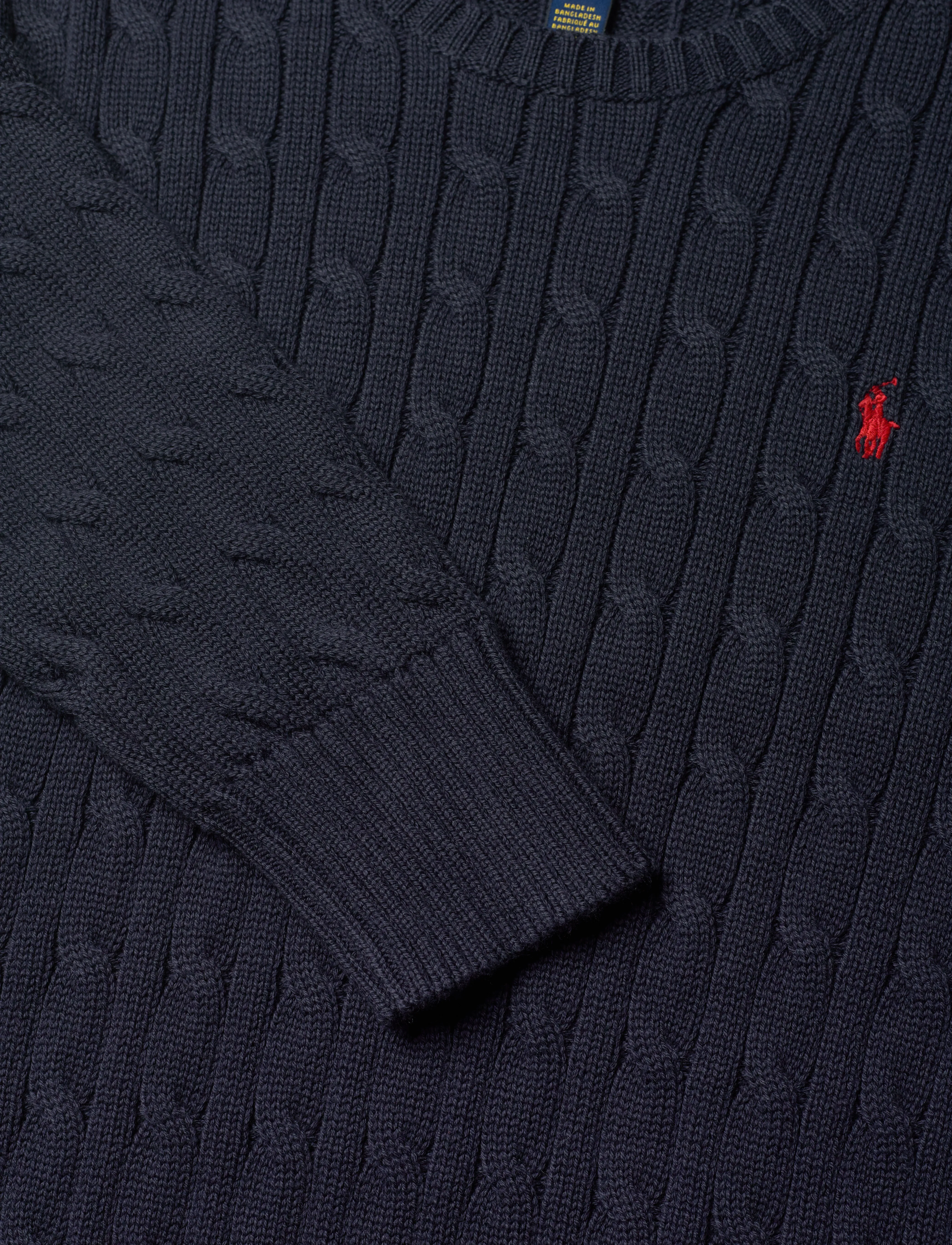 Ralph Lauren Kids - Cable-Knit Cotton Sweater - pullover - rl navy/c3807 - 5