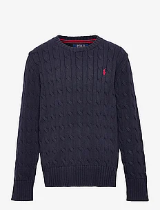 Cable-Knit Cotton Sweater, Ralph Lauren Kids
