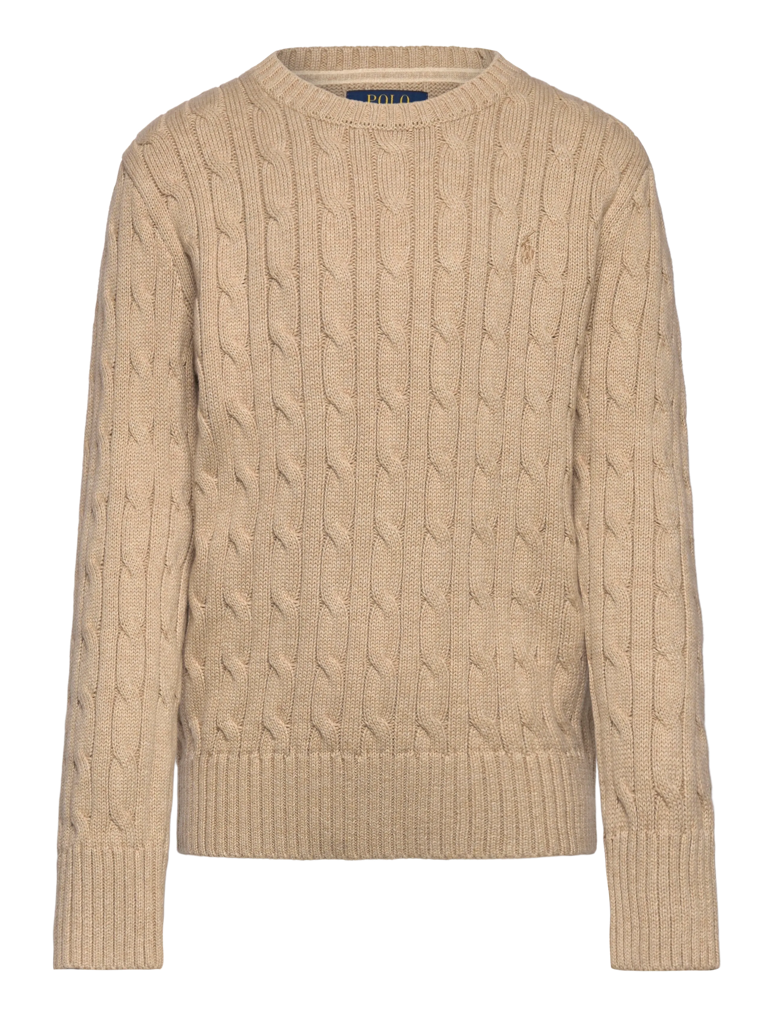 Ralph Lauren Kids Cable-Knit Cotton Sweater - Shoppa efter storlek - TAN HEATHER/C8640 / beige