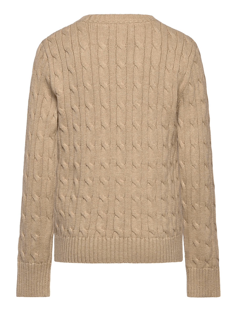 Ralph Lauren Kids - Cable-Knit Cotton Sweater - pullover - tan heather/c8640 - 1