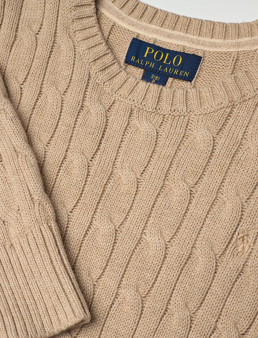 Ralph Lauren Kids - Cable-Knit Cotton Sweater - pullover - tan heather/c8640 - 2