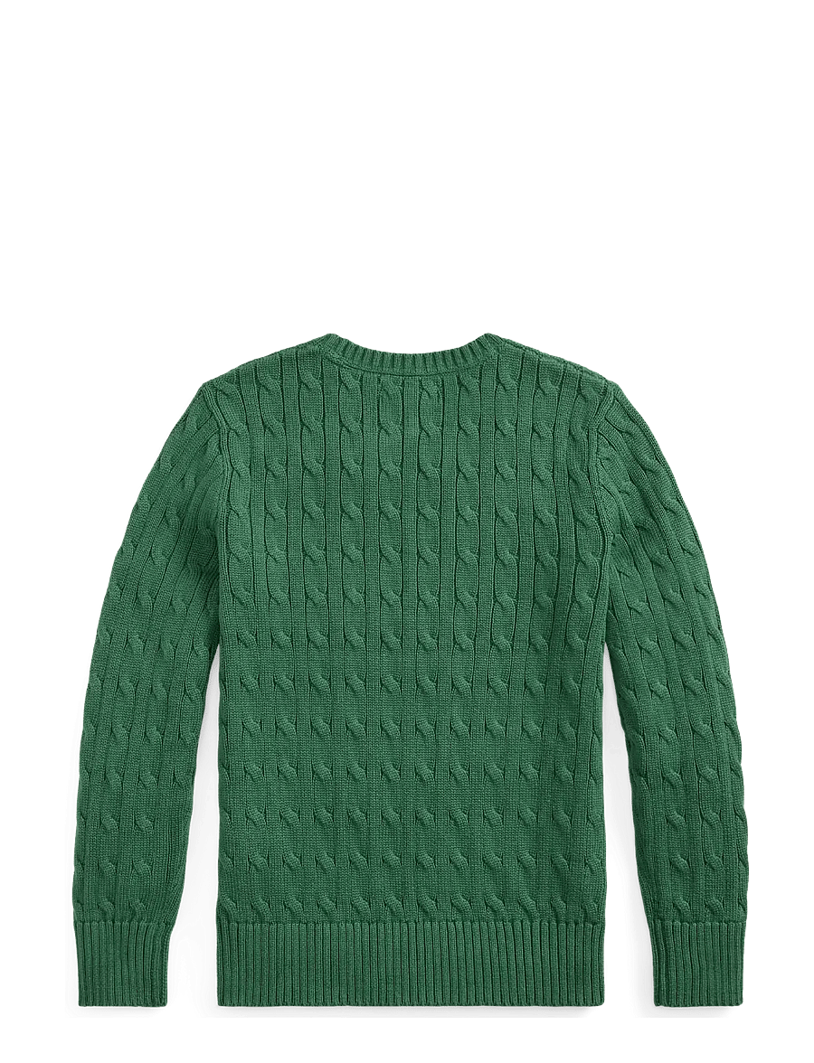 Ralph Lauren Kids - Cable-Knit Cotton Sweater - džemprid - verano green/c0794 - 1