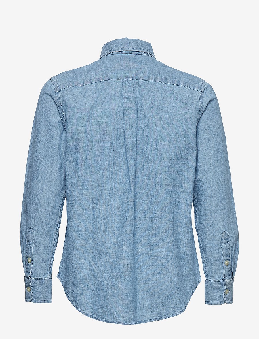 Ralph Lauren Kids - CHAMBRAY-LS BD-TP-SHT - long-sleeved shirts - lt blue - 2