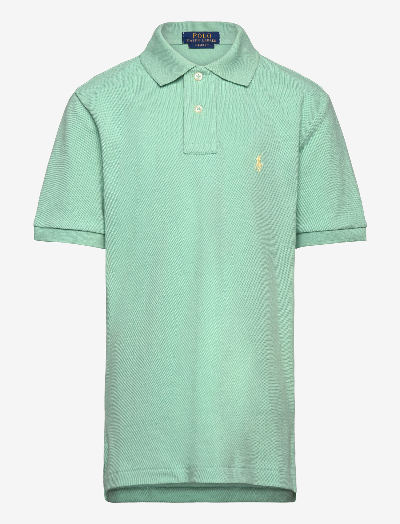 Ralph Lauren Kids - The Iconic Mesh Polo Shirt - kortärmade pikéer - celadon/c1168 - 0