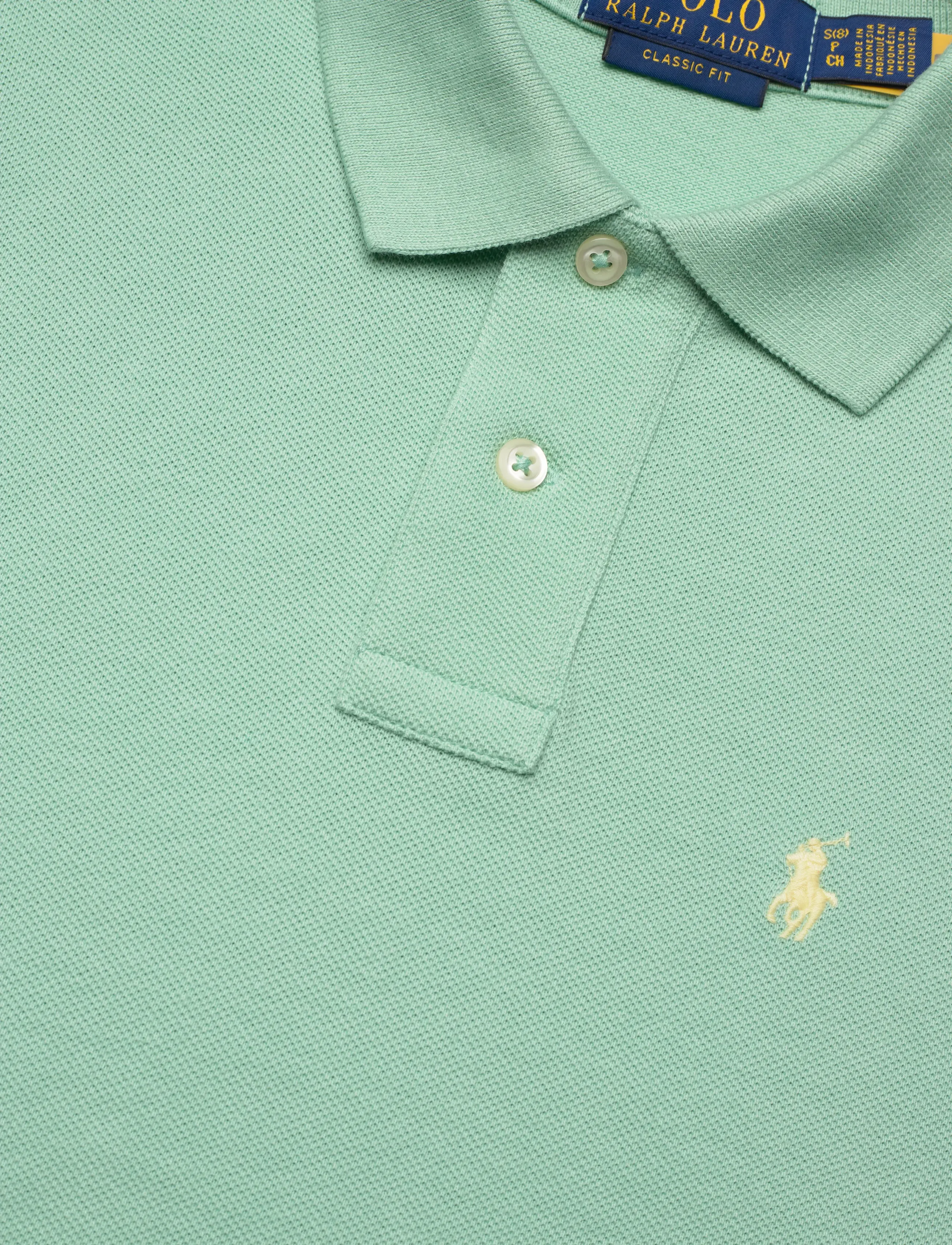 Ralph Lauren Kids - The Iconic Mesh Polo Shirt - kortærmede poloer - celadon/c1168 - 2