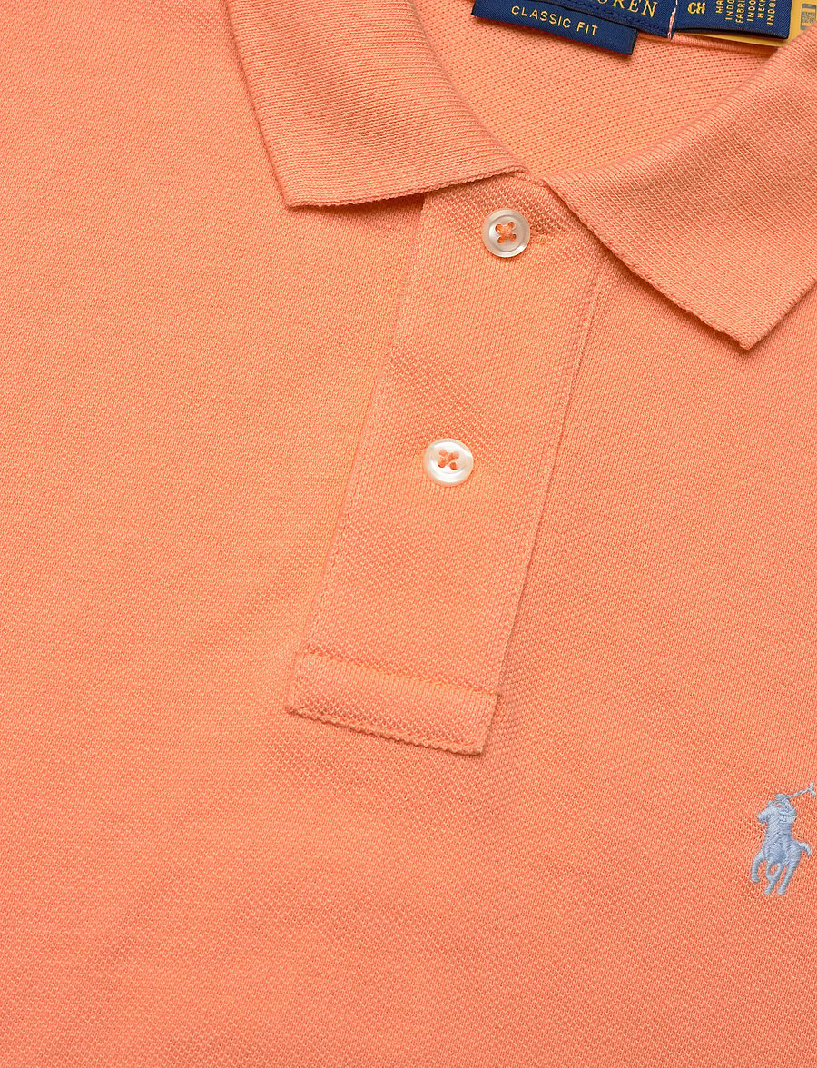 Ralph Lauren Kids - BASIC MESH-SS KC-TP-KNT - kurzärmelig - poppy/c7279 - 2